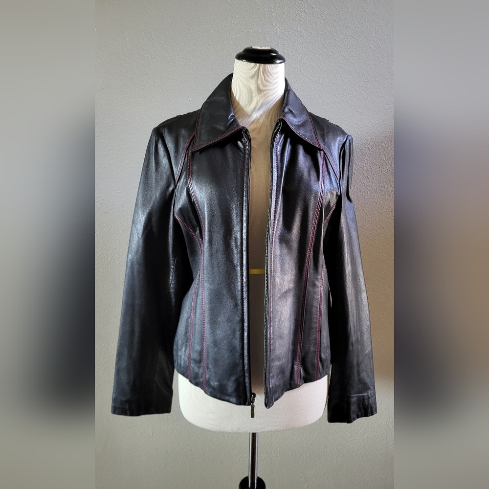 Black Leather Women's Jacket